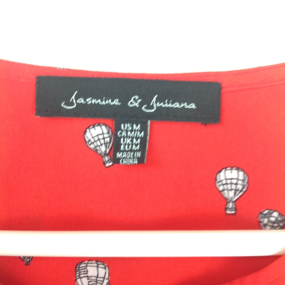 Jasmine and Juliana red sleeveless top - Picture 4 of 8